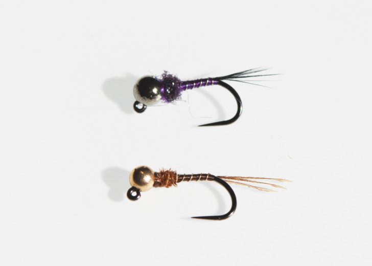 Different color beadheads help keep weights organized