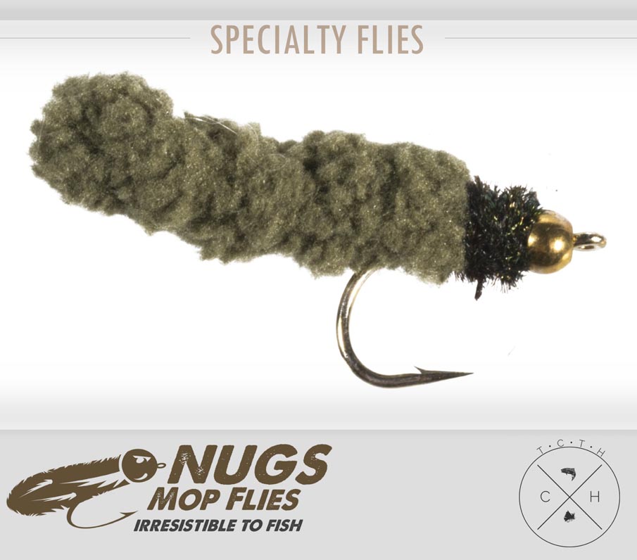 Nugs Mop Fly Beadhead - Dark Olive