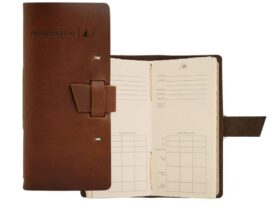Leather Fly Fishing Log