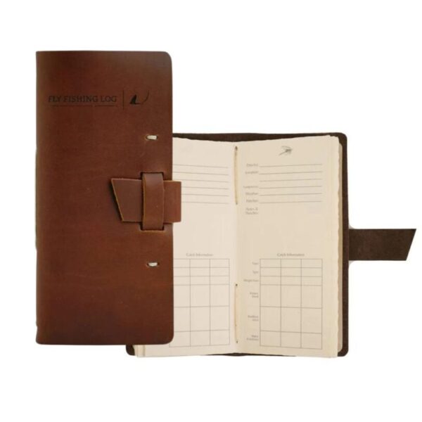 Leather Fly Fishing Log